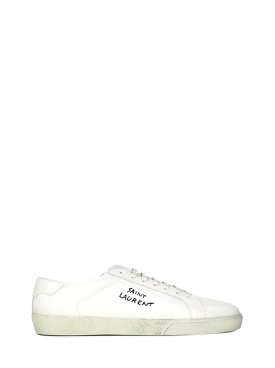 Saint Laurent Court Classic Sneakers In White