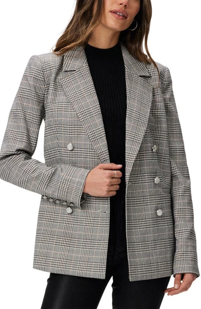Paige Women's Hollie Plaid Double-breasted Blazer In Grey Multi