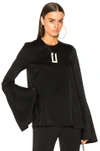 ELLERY ELLERY BACKLASH TOP IN BLACK,7PT066CRSE