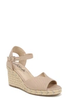 LIFESTRIDE LIFESTRIDE TESS ANKLE STRAP ESPADRILLE PLATFORM WEDGE SANDAL