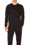 John Elliott Black Oversized Crewneck Sweatshirt In Black