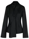 799 Róhe 'foulard' Black Silk Shirt In Black