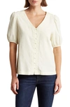 WISHLIST WISHLIST BUTTON COTTON CORDUROY TOP