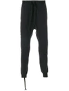 Ben Taverniti Unravel Project Unravel Black Basic Drop Crotch Sweatpants In Black