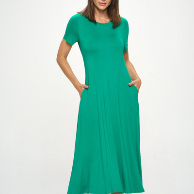 West K Jenesis T-shirt Dress With Pockets In Green