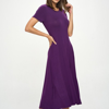 West K Jenesis T-shirt Dress With Pockets In Purple