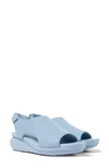 Camper Balloon Wedge Sandal In Blue
