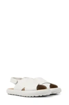 Camper Pelotas Flota Slingback Sandals In White Natural