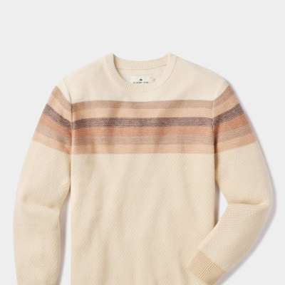 The Normal Brand Striped Ski Sweater In Brown