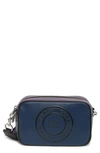 Marc Jacobs Flash Leather Camera Crossbody Bag In Azure Blue Multi