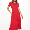 West K Jenesis T-shirt Dress With Pockets In Red