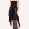 One33 Social The Liliana Black Strapless High-low Cocktail Dress