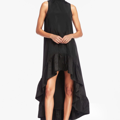 ONE33 SOCIAL THE YOLANDA BLACK HIGH-LOW MAXI GOWN