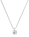 Max + Stone Maxcolor Silver 1.10 Ct. Tw. Lab-grown White Sapphire Pendant Necklace