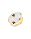 Max + Stone Maxcolor 14k Plated 0.73 Ct. Tw. Amethyst Ring