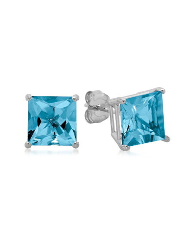 Max + Stone Maxcolor 10k 4.20 Ct. Tw. Blue Topaz Studs