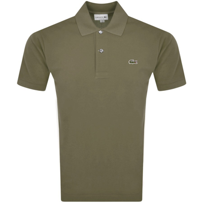 Lacoste Short Sleeved Polo T Shirt Green