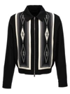 Amiri Men's Diamond Retro Full-zip Jacket In White/black
