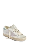 Golden Goose Super-star Low Top Sneaker In White/ Orchid