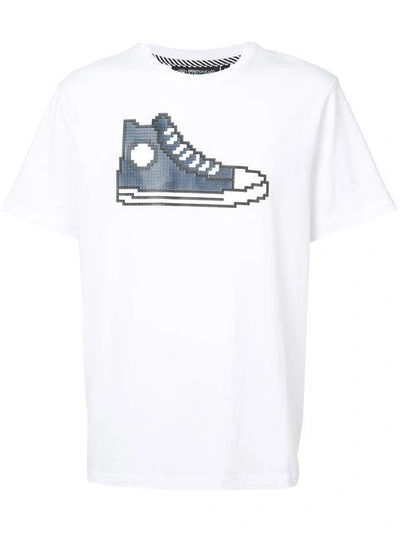 Mostly Heard Rarely Seen Navy Chucks T-shirt In White