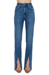 Pistola Colleen Slit Hem High Waist Slim Bootcut Jeans In Willow