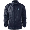 Dunbrooke Men's  Navy Seattle Mariners Coach's Raglan Full-snap Windbreaker Jacket In Navy