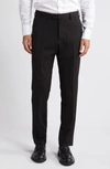EMPORIO ARMANI G-LINE FLAT FRONT WOOL PANTS