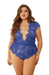 SEVEN 'TIL MIDNIGHT SEVEN ‘TIL MIDNIGHT MESH & EYELASH LACE TEDDY