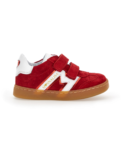 Monnalisa Nappa Running Shoes In Red