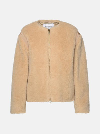 Max Mara Beige Alpaca Blend Jacket