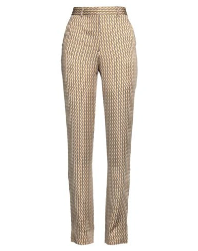 Victoria Beckham Woman Pants Camel Size 4 Viscose, Polyester In Beige