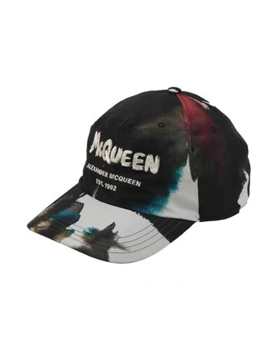 Alexander Mcqueen Man Hat Black Size M Polyester, Viscose