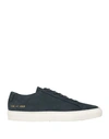 Common Projects Man Sneakers Midnight Blue Size 12 Soft Leather In Navy Blue