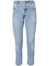 RE/DONE cropped denim jeans,1003HRAC