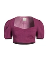 Isabel Marant Woman Top Magenta Size 8 Hemp, Viscose, Elastane