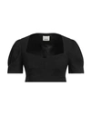 Isabel Marant Woman Top Black Size 8 Hemp, Viscose, Elastane