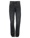 Versace Man Denim Pants Black Size 34 Cotton