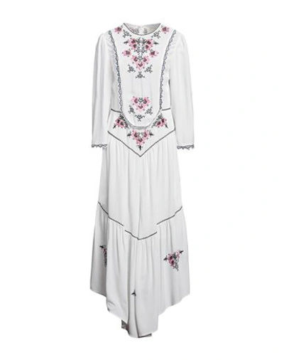 ISABEL MARANT ISABEL MARANT WOMAN MIDI DRESS WHITE SIZE 6 VISCOSE