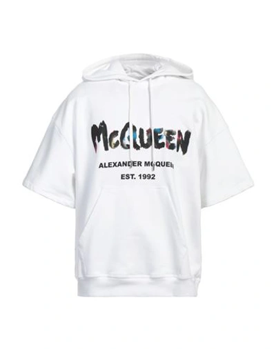 Alexander Mcqueen Man Sweatshirt White Size Xs Cotton
