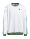 Colmar Man Sweatshirt White Size Xl Cotton, Polyester In White