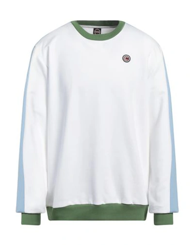 Colmar Man Sweatshirt White Size Xl Cotton, Polyester