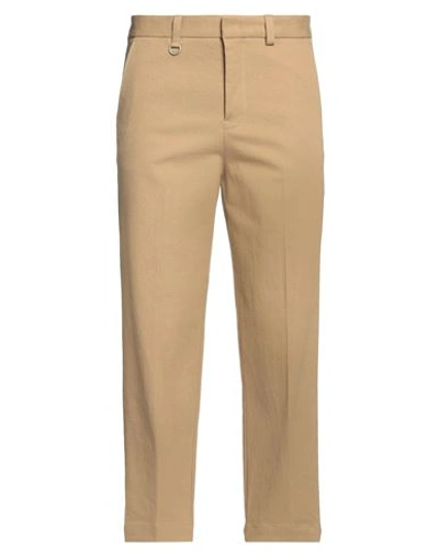 Paolo Pecora Man Pants Camel Size 34 Cotton, Wool, Polyester, Elastane In Beige