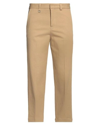 Paolo Pecora Man Pants Camel Size 32 Cotton, Wool, Polyester, Elastane In Beige