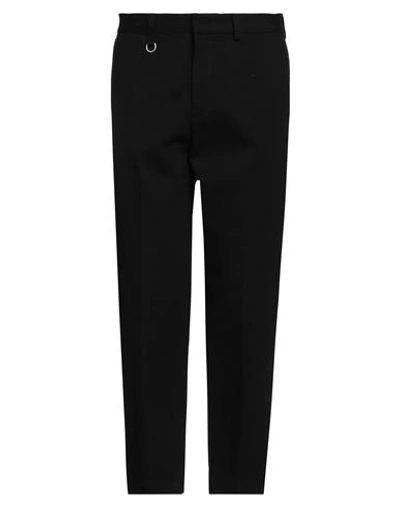 Paolo Pecora Man Pants Black Size 32 Cotton, Wool, Polyester, Elastane In Black