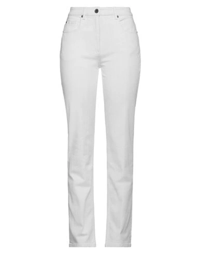 Ferragamo Woman Pants Light Grey Size 6 Cotton, Elastane