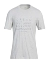 Brunello Cucinelli Man T-shirt Light Grey Size Xxl Cotton