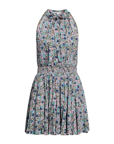 Poupette St Barth Woman Mini Dress Navy Blue Size M Viscose