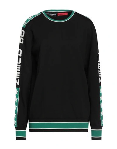 Dolce & Gabbana Woman Sweater Black Size 12 Virgin Wool, Elastane