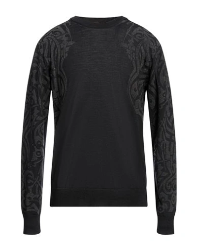 John Richmond Man Sweater Black Size Xxl Virgin Wool