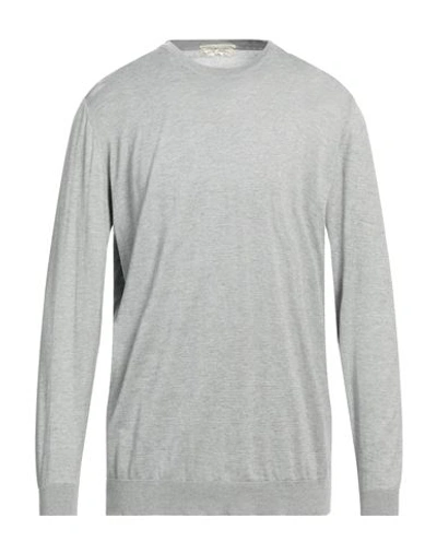 Filippo De Laurentiis Man Sweater Grey Size 46 Cotton, Cashmere